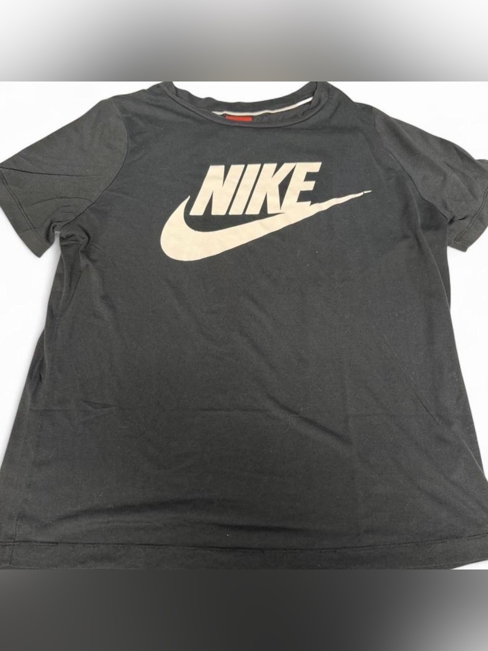 Nike Sportswear Black White Logo Graphic T-Shirt Women’s Large L